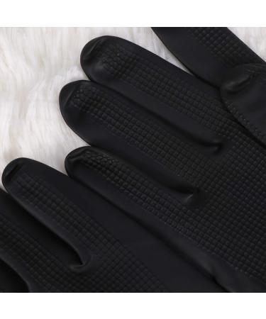 Beaupretty Professional Black Latex Gloves for Hair Intake - Reusable Handheld Salon Accessories (2 Pairs) - Buy Online on SooperMarket.com