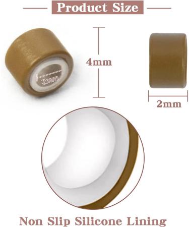 Vlasy 200 Pcs Silicone Micro Rings for I Tip Hair Extensions 4mm Micro Nano Beads Micro Links Hair Beads (Light Brown) Micro-4mm-200Pcs Light Brown - Buy Online on SooperMarket.com