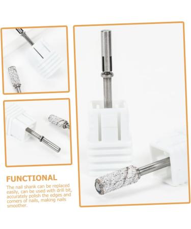 FOMIYES Tools Nail Grinding Heads Professional Drill Bits Manicure Drill Bits Cuticle Drill Bits for Nails Safety Bits for Nail Drill Nail Bit Portable Polishing Head Stainless Steel - Buy Online on SooperMarket.com