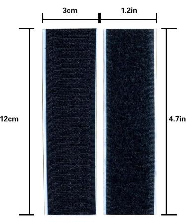 15Pcs Professional Self Adhesive Hook and Loop Sticky Back Fastener  Double-Sided Fasten Interlocking Tape for Home and Office Use  1.2 x 4.7 Inch 1.2 x 4.7 inch-15sets - Buy Online on SooperMarket.com
