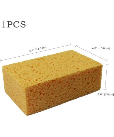 JK SP-T50 Large Eco-Friendly Cellulose Sponge - Boat, Car, and Commercial Cleaning - 6.5x4x2 Inch - Pack of 1 - Buy Online on SooperMarket.com