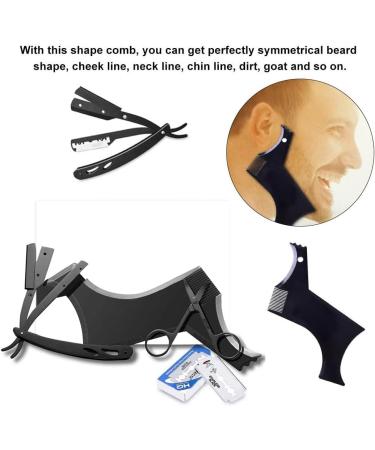 Botiniv Straight Edge Razor for Men - Professional Travel Barber Razor with 10 Blades - Ideal for Home & Salon Use - Buy Online on SooperMarket.com