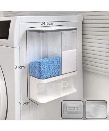 Rxuaw Laundry Scent Boosters Beads Dispenser with Cups Laundry Powder Container for Scent Booster Stain Remover Powder - Buy Online on SooperMarket.com