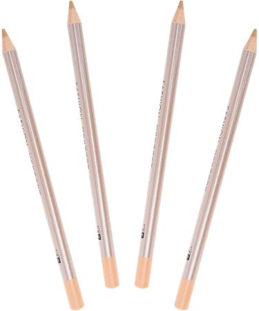 OSALADI 4pcs Scar Cosmetic Concealer Pen Makeup Waterproof Highlighter Professional Pens Brow Eye Wooden Ivory - Buy Online on SooperMarket.com