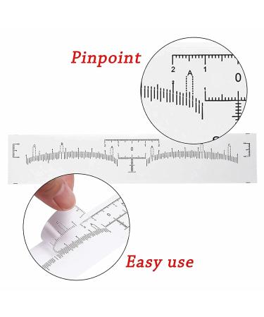 Skymore Eyebrow Ruler 100Pcs - Disposable Microblading Stencil & Shape Kit for Perfect Brows | 3-Minute Makeup Tool - Buy Online on SooperMarket.com