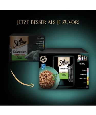 Sheba Selection in Sauce Katznassfuck - Premium Quality Cat Food - 48 Portion Bags - 4 Pack (4 x 12 x 85g) - International Shipping Available - Buy Online on SooperMarket.com
