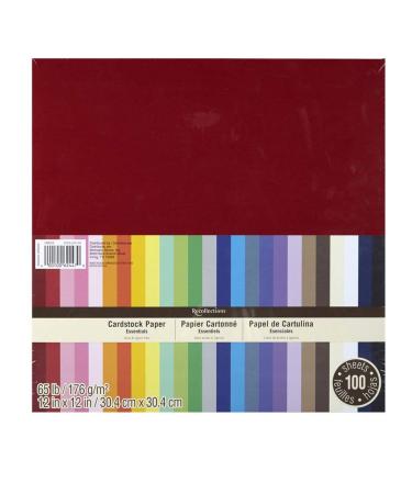 Recollections Essentials 12 inch x 12 inch 100 Sheets of Cardstock Paper