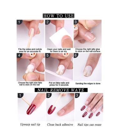 Glossy 3D Rhinestone Coffin Press On Nails - 24Pcs Medium Sparkly Glitter Designs for Women & Girls - Buy Online on SooperMarket.com