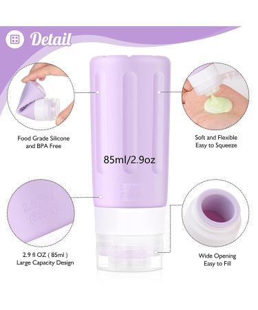 JBYAMUS 16 Pcs Silicone Travel Bottles Set - TSA Approved, Leak-Proof Toiletries Containers for Women, Portable & BPA Free - Pink - Buy Online on SooperMarket.com