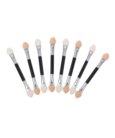 MUSISALY 20pcs Latex Eye Shadow Stick Sponge Tipped Dual Sided Eyeshadow Brush Eye Makeup Plastic