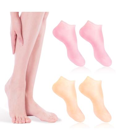 2 pairs of silicone moisture socks silicone socks moisturizing socks women foot spa pedicure silicone socks silicone socks for feet