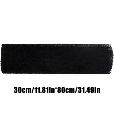 Visiblurry African Net Sponge | African Mesh Cloth Net Scrubber Bath Towel - Dead Skin Removal Bath Sponges for Women & Men Black - Buy Online on SooperMarket.com