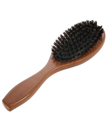 Men's Beard Brush - Dark Brown Soft Bristles & Comfortable Handle for Ultimate Beard Care & Grooming - Buy Online on SooperMarket.com