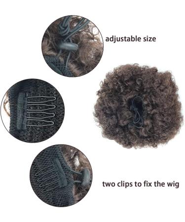 Afro Puff Drawstring Ponytail Extension Short Synthetic Afro Kinky Curly Puff Ponytail for Natural Hair Clip On Kinky Drawstring Curly Ponytail Bun Hairpieces (X-Large 4#) X-Large 4# - Buy Online on SooperMarket.com