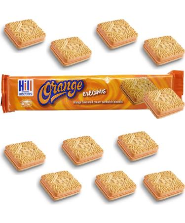 Hill Orange Flavoured Cream Biscuits 150g | Pack of 4 - Buy Online on SooperMarket.com