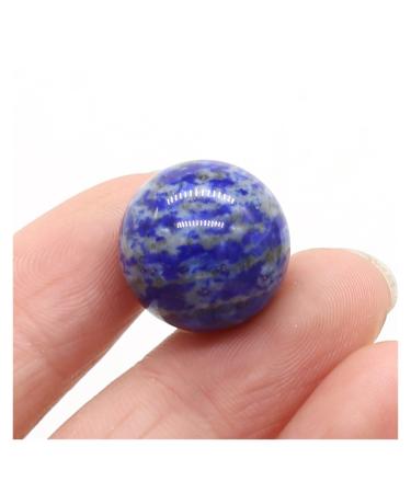 Natural Crystal Rough 16mm Round Natural Crystal Quartz Transfer Ball Polished Gemstone Beads Specimen DIY Jewelry Home Natural Stone (Color : Lapis Lazuli Size : 1PC)
