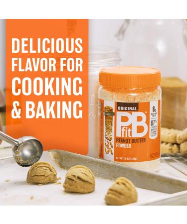 PBfit All-Natural Peanut Butter Powder - 15 oz | Made from Real Roasted Peanuts, Low Fat, High Protein | Natural Ingredients - Buy Online on SooperMarket.com