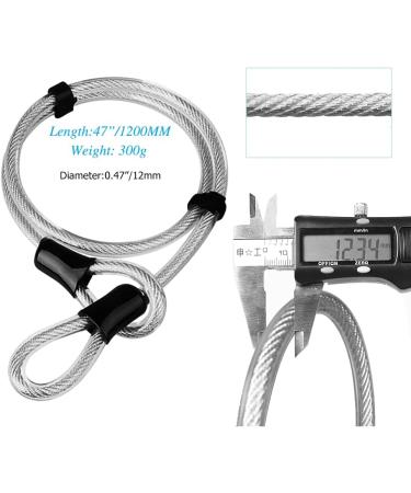 KASTEWILL Bike U Lock with 16mm Shackle and Security Cable - Heavy Duty Anti Theft Combination U Bolt Lock for E-Bike, Mountain Bike, Road Bike - 4ft Length (Small) - Buy Online on SooperMarket.com