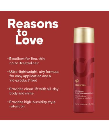 Colorproof Lift It Mousse 9oz - Root Volumizing Hair Mousse for Fine or Flat Hair - Buy Online on SooperMarket.com