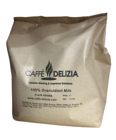 Caffe Delizia 100% Granulated Milk 10 x 500g Perfect for Inside an Espresso Machine