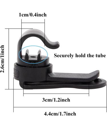 Magnetic Tube Clip for Drinking Hose | Tactical Outdoor Bracket for Camping & Hiking | Removable Water Bladder Hose Holder - Buy Online on SooperMarket.com