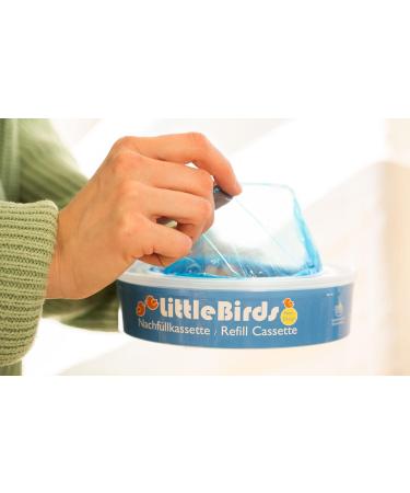 Buy Little Birds 4x Refill Cassettes for Angelcare Windeiler & Litter Licorn II - Up to 320 Diapers - 7-Layer Odor Protection - Buy Online on SooperMarket.com