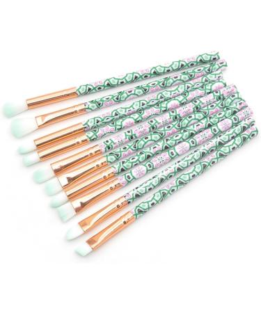 Housoutil 10pcs Green Supplies Hair Handle Beauty Eye Plastic Care Eyeshadow Cosmetic Makeup - Buy Online on SooperMarket.com
