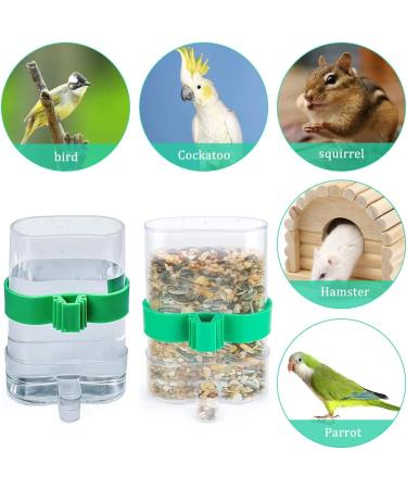 Water Feeders for Birds Liwein 4 Pack Bird Water Dispenser Automatic Bird Feeder Food Dispenser Pet Feeder Water Cup for Parrots Budgie Cockatiel - Buy Online on SooperMarket.com