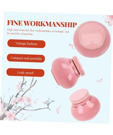 Didiseaon Storage Bottle Cans Coffee Lotion Face Cream Containers Lotion Sub Bottle Bulk Travel Lotion Chinese Food Containers Bulk Jars Buttercream Travel Jar Ceramics Pink Household Powder 6x5.5cm Pink - Buy Online on SooperMarket.com