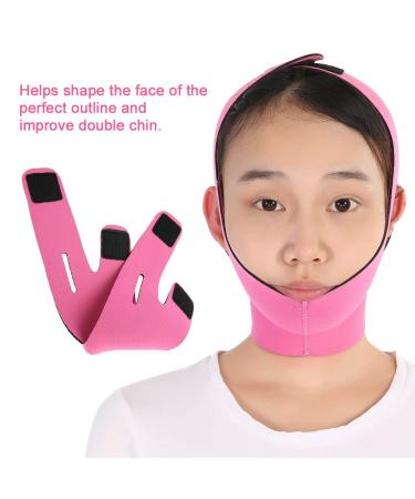 Rose Red Face Lifting Belt | V-Line Chin Cheek Lift Up Strap for Women | Anti Wrinkle Facial Slimming Bandage | Sagging Skin Firming Solution - Buy Online on SooperMarket.com