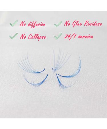 VNE 500 Colorful Lash Extensions - Premade Volume & Mega Fans - 14mm C Curl Purple 6D - Buy Online on SooperMarket.com