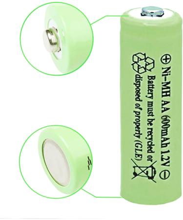 12 Counts AA 600mAh NiMH Rechargeable Batteries - 1.2V Double A Solar Light Compatible - Eco-Friendly Power Solution - Buy Online on SooperMarket.com