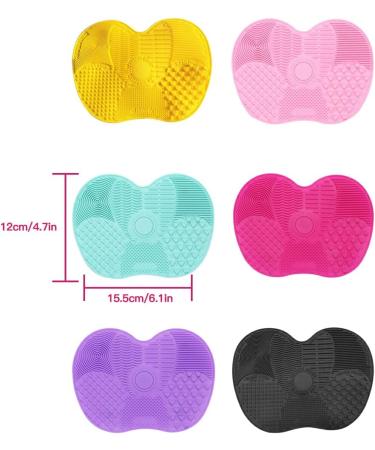 Dajidafu Women Eyeshadow Foundation Concealer Makeup Brush Cleaning Mat Hotel Portable Nonslip Eyebrow Pen Silicone Washing Pad Green - Buy Online on SooperMarket.com