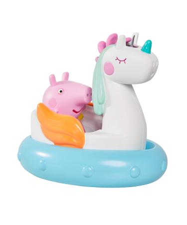 TOMY Toomies Peppa Pig Peppa's Unicorn Bath Float Baby Bath Toys Kids Bath Toys for Water Play Fun Bath Accessories for Babies & Toddlers Suitable for 18 Months 2 3 & 4 Year Olds White