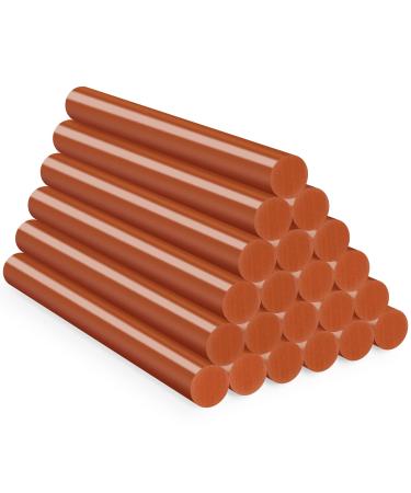 Brown Hot Glue Sticks Full Size, ENPOINT 4" Long x 0.43" Dia Hot Melt Glue Sticks Colored Bulk, 24 PCS All Temp Adhesive Glue Sticks for Crafting, Decoration, Art, DIY, School Projects