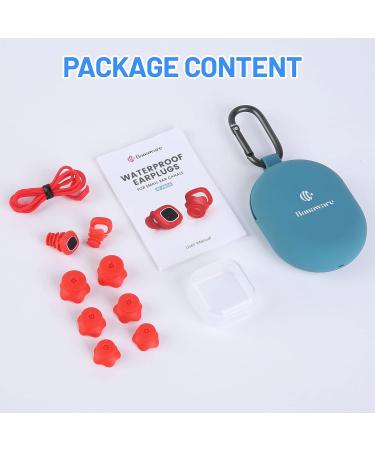 Swim Ear Plugs - Waterproof Silicone for Adults & Kids - 4 Sizes for Small Ear Canals - Buy Online on SooperMarket.com