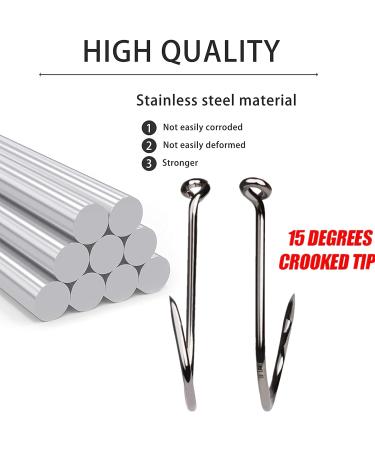200Pcs DAMIDEL Octopus Fishing Hooks | Forged Steel | Barbed Design | Off-Set Point | Closed Eye | Mixed Sizes 10/0 to 1/0 - Buy Online on SooperMarket.com