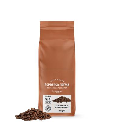By Amazon Espresso Crema Coffee Beans-Rainforest Alliance Certification Light Roast 500 G (1 Series Pack) Espresso Crema 500 G (1 Series Pack)