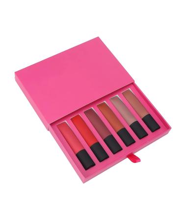 6-Piece Matte Lip Color Set - Safe Harmless Lip Glaze Collection for Effortless Color - Perfect E-commerce Choice - Buy Online on SooperMarket.com