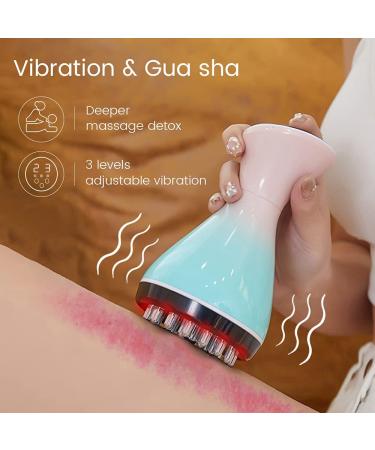 Scienlodic Electronic Micro-Current Dry Brush for Cellulite & Lymphatic Massage | Heating Vibration Handheld Massager - Buy Online on SooperMarket.com