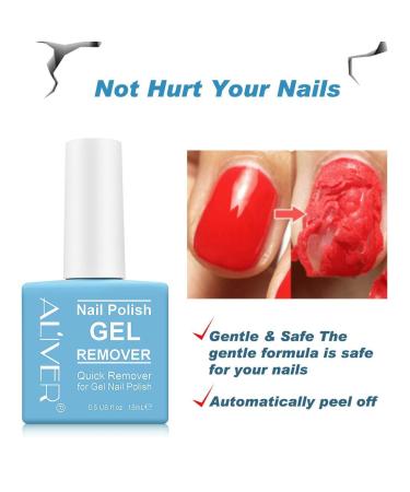 Nail Polish Gel Remover (2 Pack) - Quick & Easy Soak Off in 3-5 Minutes, Non-Irritating Formula, No Damage to Nails - Buy Online on SooperMarket.com