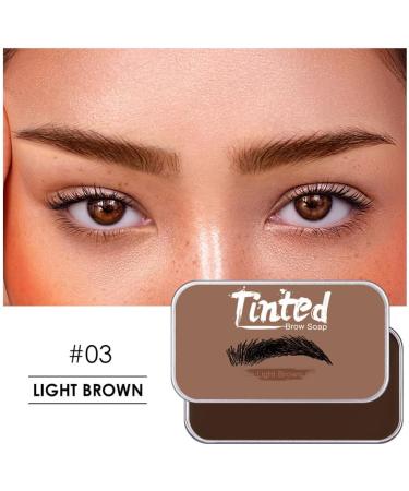 eyebrow shaping wax Eyebrow Soap Kit Long Lasting Eyebrow Styling Shaping Wax with Brow Trimmer Brush Brown - Buy Online on SooperMarket.com