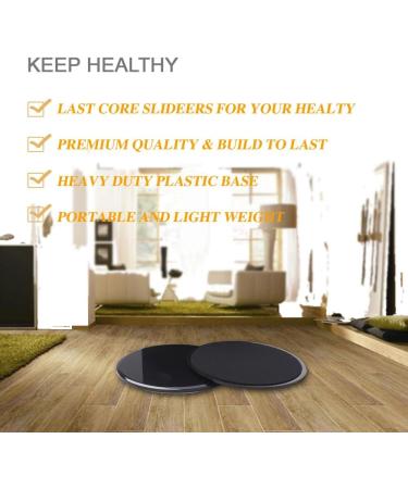 Core Sliders for Full Body Exercise | Double-Sided Gliding Discs for Carpet & Parquet | Effective Core Training & Home Workouts - Buy Online on SooperMarket.com