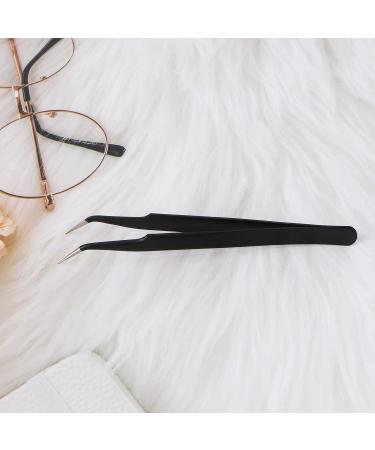 Professional Fine Point Tweezers - Sharp Precision Needle Nose Tip, Anti-Static Stainless Steel Curved Tweezer - Buy Online on SooperMarket.com