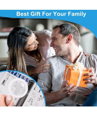Magnifying Glass with 18 LED Lights 30X Handheld Large Magnifying Glass with 3 Modes Illuminated Magnifier Glass for Seniors Read Coins Stamps Map Inspection -with a Lens Cloth (Rose Gold) - Buy Online on SooperMarket.com