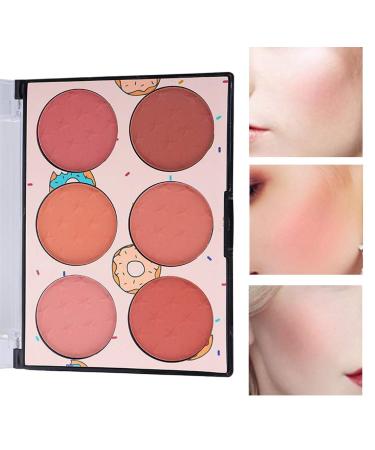 6 Colors Rouge Palette - Long-lasting Waterproof Blush for All Occasions | Multi-functional Face Make-Up | No Irritation Blush 1 Piece - Buy Online on SooperMarket.com
