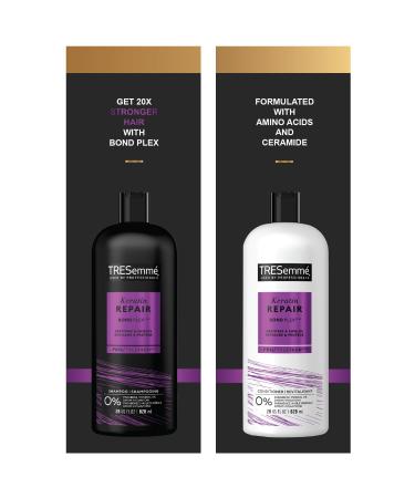 TRESemm Keratin Hair Treatment Set - Paraben & Sulfate Free Shampoo & Conditioner for Color-Treated Damaged Hair 56 Fl Oz - Deep Moisture Care - Buy Online on SooperMarket.com