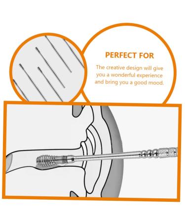 Spring Ear Pick Set - 6pcs Stainless Steel Ear Cleaning Tools - Buy Online on SooperMarket.com