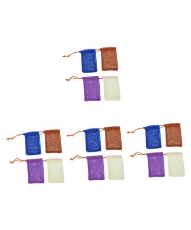 Baluue 16 Pcs Soap Bag Foaming Net Bath Soap Liquid Bubble Bag Soap Saver Loofah Pouch Bath Loofah Nylon