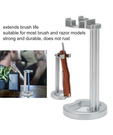 Premium Stainless Steel Razor Holder | Universal Shaving Brush & Razor Stand for Men - Durable & Safe Drying Solution - Buy Online on SooperMarket.com